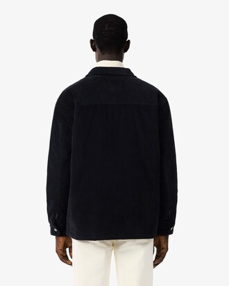 Overshirt imbottita in velluto a coste