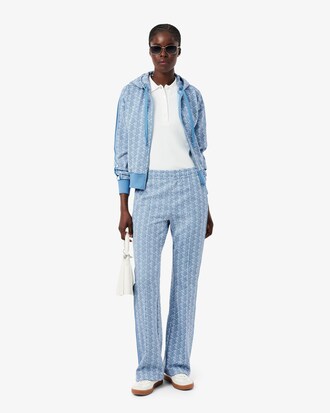 Pantaloni della tuta svasati con monogramma