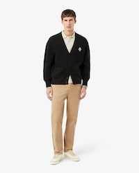 Pantaloni chino regular fit in twill di cotone