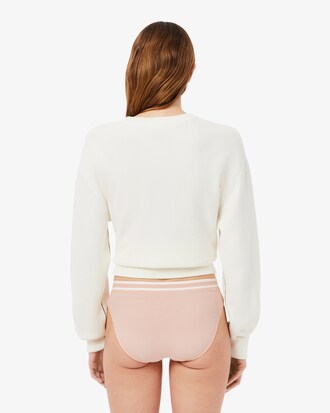 Slip a righe in vita in cotone