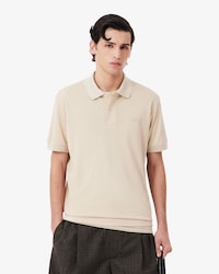 Polo classic fit in piqu&eacute; di seta Runway