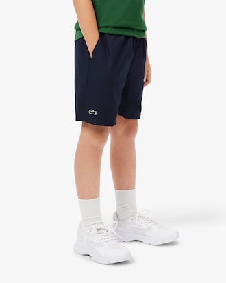 Shorts sportivi in taffetà a rombi