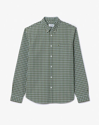 Camicia a quadri in popeline regular fit