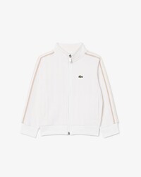Felpa unisex a collo alto con zip e monogramma