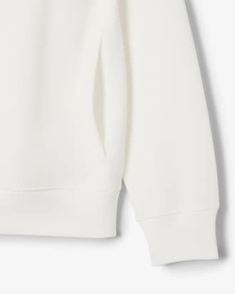 Felpa interlock a collo alto con zip