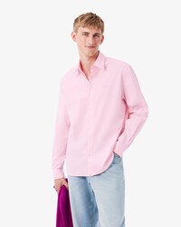 Camicia regular fit in cotone testurizzato