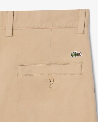 Pantaloni chino loose fit in cotone elasticizzato