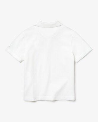 Polo da bambino in cotone con simbolo Lacoste SPORT x Novak Djokovic.