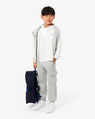 Polo a maniche lunghe in petit piqué