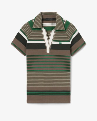 Polo in piqu&eacute; a righe slim fit Runway