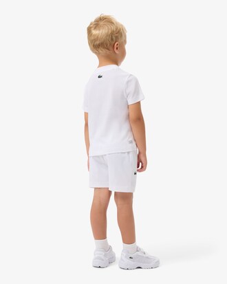 Shorts sportivi in taffet&agrave; a rombi