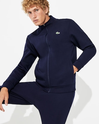 Tuta da uomo in felpa con bordo Lacoste SPORT