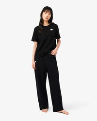 Pantaloni homewear in morbido tessuto felpato