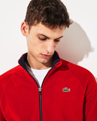 Giacca da uomo con zip in felpa tecnica Lacoste SPORT x Novak Djokovic