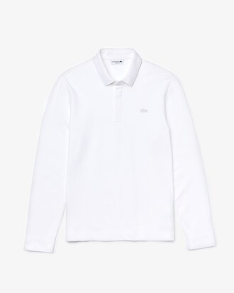 Polo Paris Regular Fit Lacoste a maniche lunghe in piqu&eacute; di cotone stretch