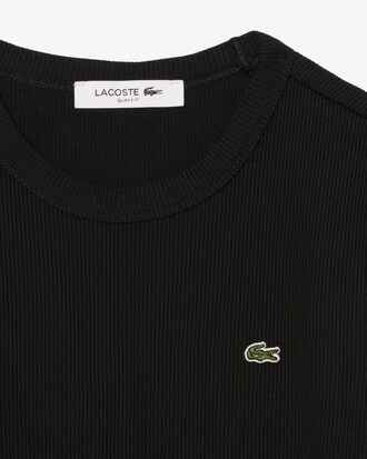 T-shirt in cotone a costine slim fit