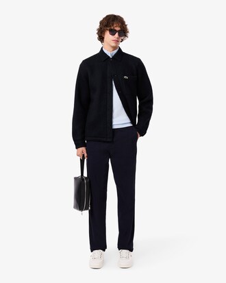 Overshirt in feltro misto lana