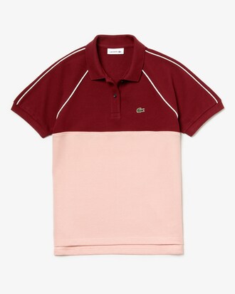Polo classic fit Lacoste in petit piqu&eacute; di cotone color block