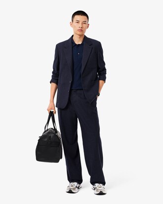 Polo Paris classic fit ricamata con collo aperto