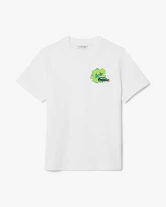 T-shirt in cotone con stampa floreale