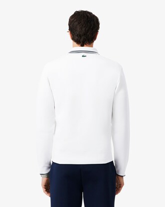 Felpa con collo a polo e zip Tennis Heritage