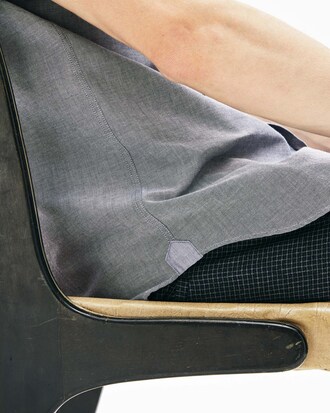 Camicia regular fit a maniche corte in cotone Oxford tinta unita