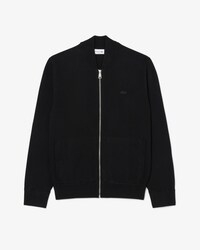 Bomber in maglia double face con zip