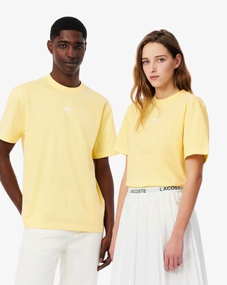 T-shirt in cotone con stampa del brand