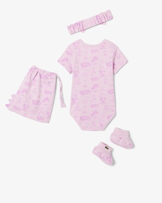 Set regalo neonato in cotone stampato