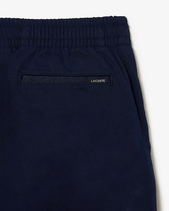 Pantaloni in gabardina di cotone stretch