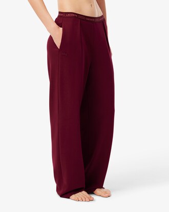 Pantaloni loungewear wide fit in felpa