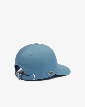 Cappellino in gabardine con stampa Lacoste
