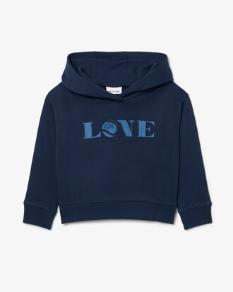 Felpa con cappuccio con patch e stemma