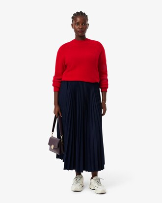 Gonna lunga pieghettata elasticizzata in vita