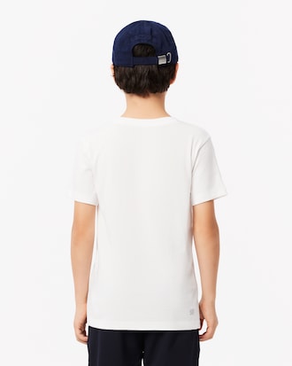 T-shirt da tennis oversize in cotone tecnico