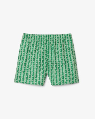 Boxer mare midi con stampa con monogramma