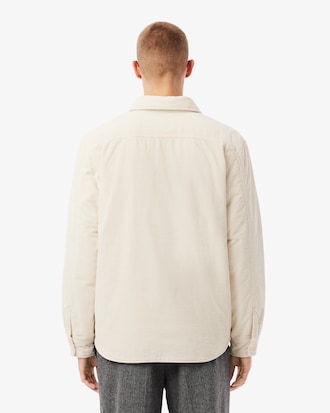 Overshirt in velluto a coste oversize