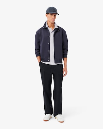 Polo Paris classic fit ricamata con collo aperto