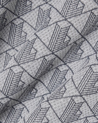 T-shirt slim fit con monogramma jacquard