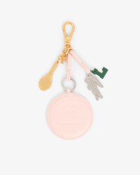 Portachiavi con charm, L, specchio e racchetta da tennis