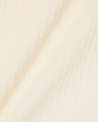 Maglione a maniche corte in lana merinos a coste