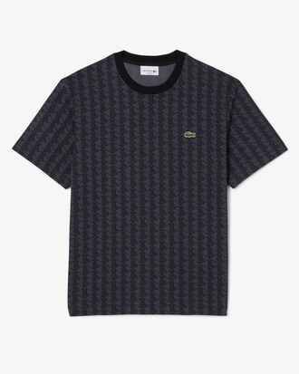 T-shirt in jersey con monogramma