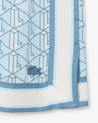 Shorts con stampa fluida monogramma