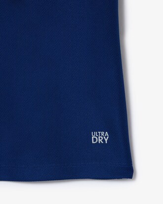 Polo da tennis con colletto a righe UV Protect