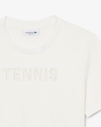 T-shirt da tennis con ricamo