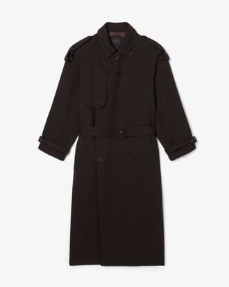 Trench in lana Runway