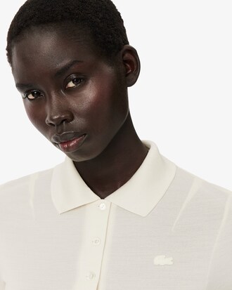 Polo slim fit in Mini-Piqué di seta Runway