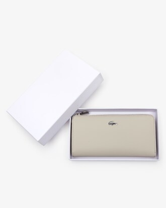 Portafoglio con zip Daily Classic in tela piqué spalmata con 10 scomparti per le carte da donna