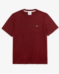 T-shirt unisex in cotone m&eacute;lange con tasca Lacoste LIVE