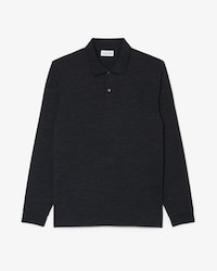 Polo a maniche lunghe regular fit in lana
